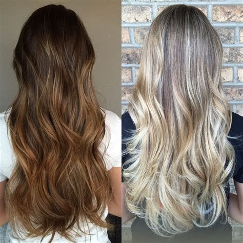 Session Ans Session Of The Same Client In Her Ombre Progression To Blonde Redken Co Dyed