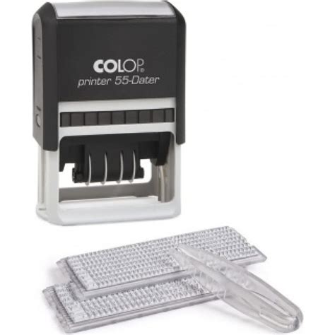 Самонаборный датер Colop Printer 6 строк, 2 кассы 55 Dat SET - выгодная ...