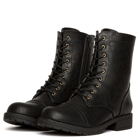 Wild Diva Womens Martha 18 Combat Boots Martha 18black Shiekh