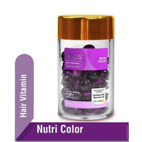 Jual Ellips Hair Vitamin Botol Isi 50 Capsul1ml Shopee Indonesia