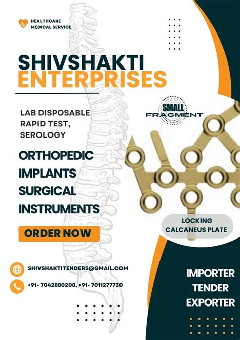 Locking Calcaneus Plate At Best Price In New Delhi By Shivshakti