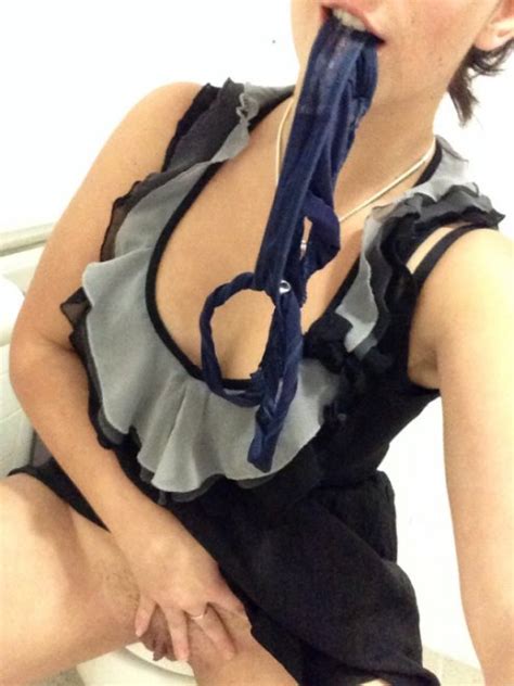 Dirty Panties In Her Mouth Porn Pic
