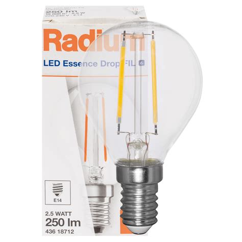 Led Filament Lampe Raled Essence Drop Tropfen Form Klar E K