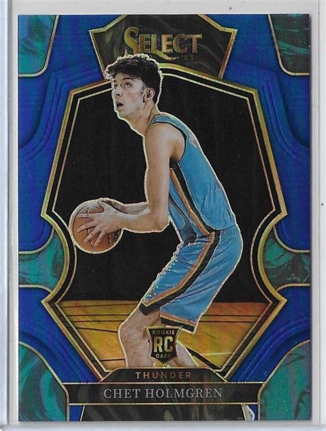 Panini Select Chet Holmgren Premier Blue Prizm Rookie