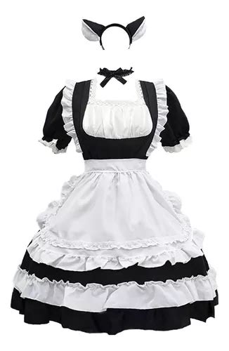Lingerie Feminina Avental Roupa De Empregada Cosplay Con Parcelamento Sem Juros