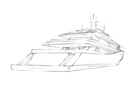 Yacht Sketch at PaintingValley.com | Explore collection of Yacht Sketch