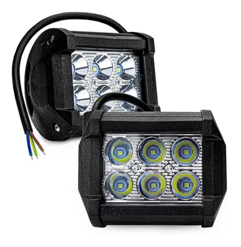 Par Faros 6 Hiper Led 4x2 Auxiliar Dually C Estrobo T