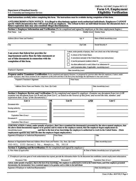 How To Fill Out My I9 I9 Form 2021 Printable