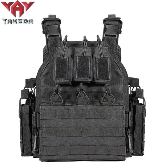 Yakeda Black Battle Ready Quick Release Plate Carrier Bol