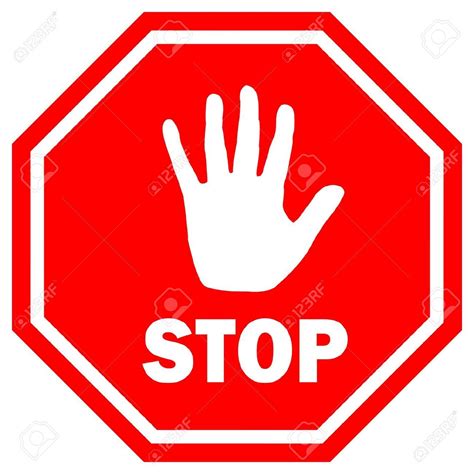 Stop Sign Stock Vector Illustration