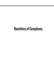 Understanding Reactions Of Complexes Isomerization Ligand Course Hero