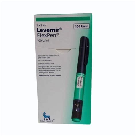 LEVEMIR FLEXPEN 100 IU INJECTION at ₹ 1100/box | Levemir Antidiabetic ...