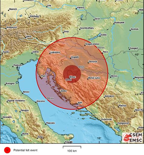 Potres magnitude 4 3 po Richteru zatresao Slunj osjetio se i u Gospiću