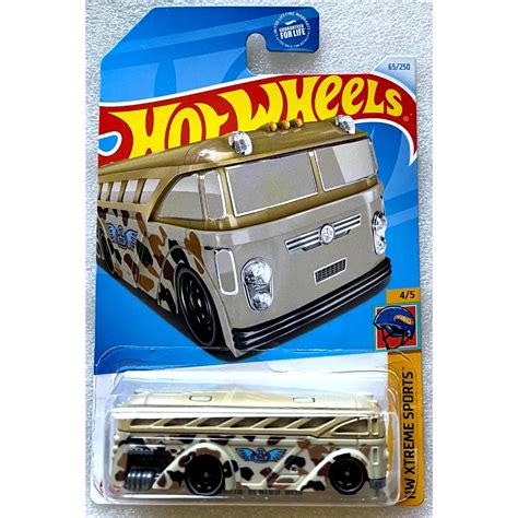 Hot Wheels HW Xtreme Sports Surfin School Bus Camouflage Beige 24A Shopee Philippines