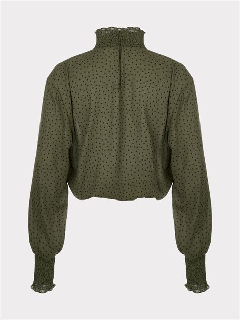 Блузка с высоким воротником 3450007317-220 - купить в интернет-магазине ...