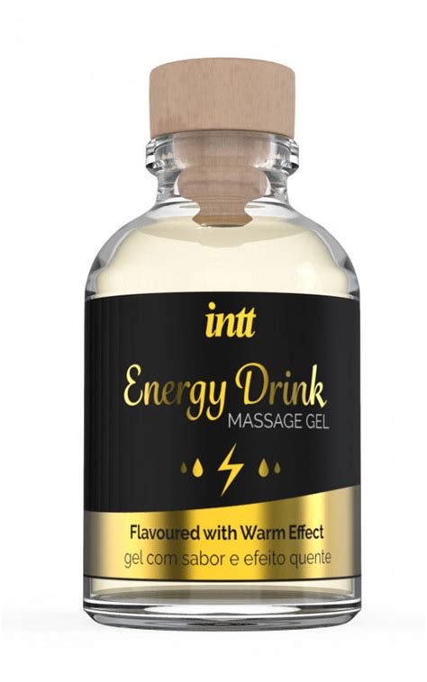 Гел за масажа со мирис и вкус на енергетски пијалок и со загревачки ефект 30ml XXX SEX SHOP
