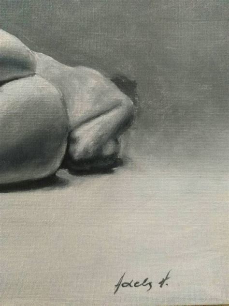 Lying Female Nude Oil Painting Woman At Rest Sleeping Nude 10 X 20 Etsy