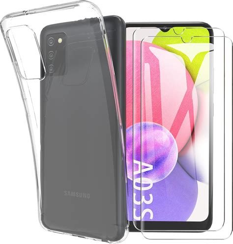 LHRCEI Hülle für Samsung Galaxy A15 4G 5G mit Schutzfolie Glas