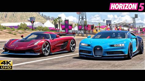 FH5 ULTIMATE DRAG RACE Veyron Chiron Diablo Aventador Evo Jesko