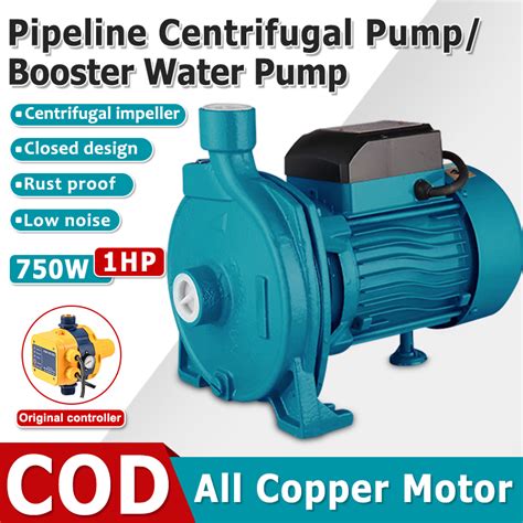 Water Pump Pipeline Centrifugal Pump 750W Electric Water Pump 1HP Tap ...