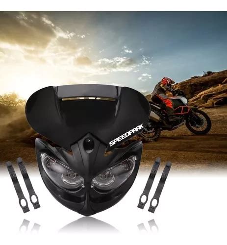 Faro Naked Universal Para Moto Mascara Led Deportiva Meses Sin Intereses