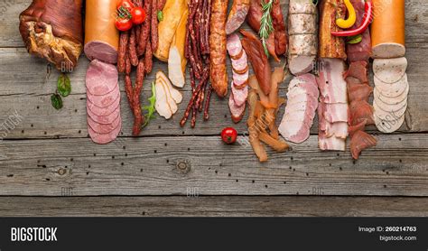 assortment cold meats image photo  trial bigstock