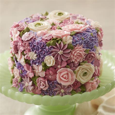 Blossoming Spring Flowers Cake - Wilton