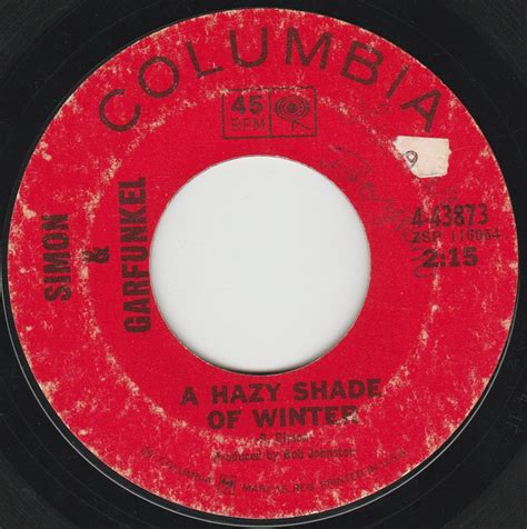Simon And Garfunkel A Hazy Shade Of Winter 1966 Vinyl Discogs