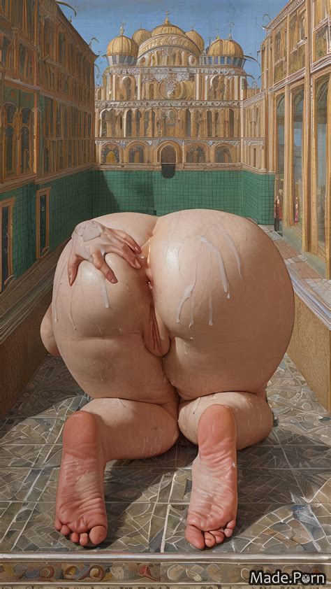 Porn Image Of Ginger Foot Fetish From Behind Thick Thighs Feet Sitting Perfect Body Created By AI