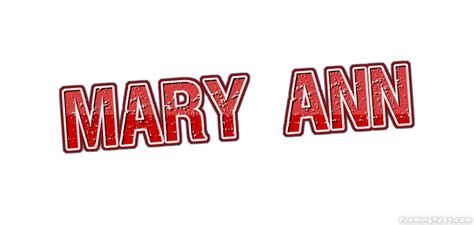 Mary Ann Logo Free Name Design Tool From Flaming Text