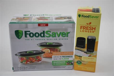 Foodsaver Handheld Vacuum Sealer, Foodsaver Vacuum Containers, 2 Pieces ...