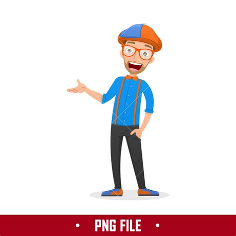 Blippi Png Blippi Clipart Cartoon Png Digital File Inspire Uplift