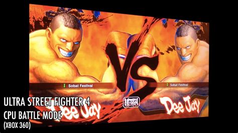 Ultra Street Fighter 4 Cpu Battle Mode Xbox 360 Dee Jay Vs Dee Jay 21 Youtube