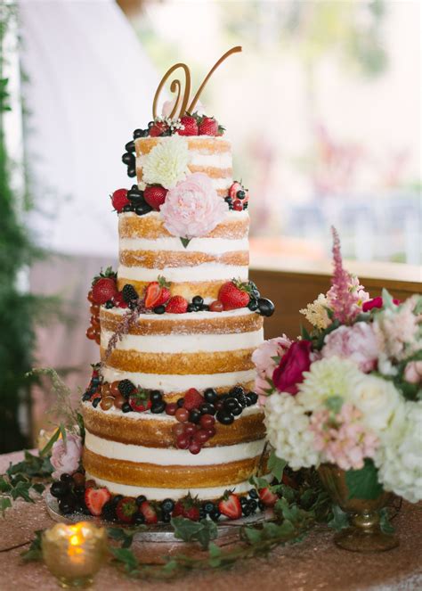 A Naked Key Lime Wedding Cake