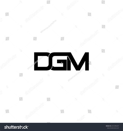 dgm initial letter monogram logo design stock vector royalty