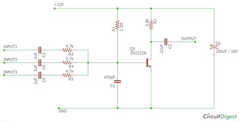 Mixer Audio Circuit Diagram