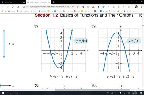 Solved In Exercises 77 92 Use The Graph To Determine A The Function S Domain B The Function