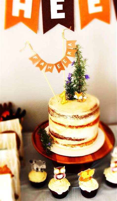 Naked Fox Birthday Cake