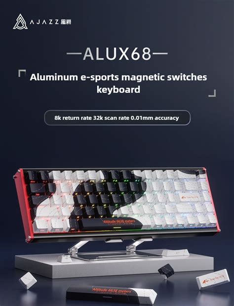 PH STOCKAJAZZ ALUX68 Aluminum Alloy Keyboard CNC Magnetic Switch Factory Prelubed Hot