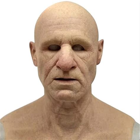 Eagstriky Old Man Mask Realistic Latex Scary Old Man Mask