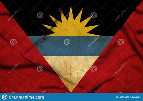 Bandera Que Agita De Antigua Y De Barbuda Stock De Ilustraci N