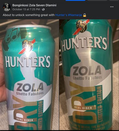 Zola 7 Secures Ghetto Fabulous Endorsement Deal With Hunters Dry Cider Zkhiphani