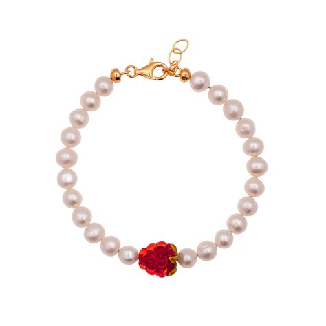 Pearl And Raspberry Bracelet Decoart