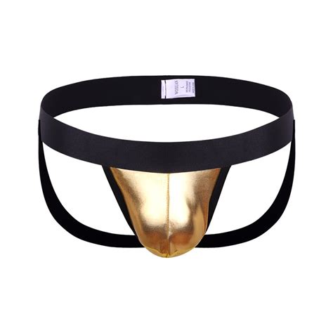 Man PU Leather Thongs Bulge Men T Back Lingerie Male Jockstrap Underwear G Strings Shopee Malaysia