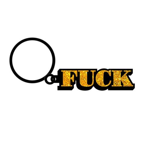 Glittery Fuck Keychain Keychains Fantasy Gifts NJ