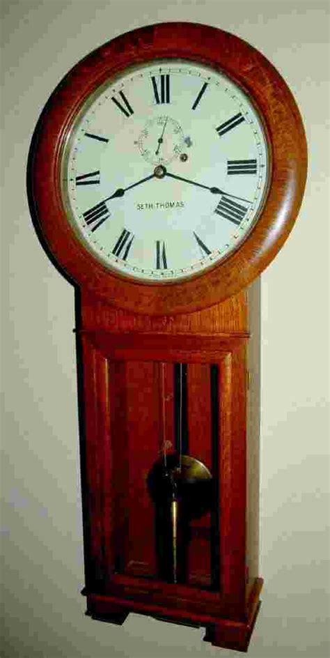 Seth Thomas Oak Regulator No 2 Wall Clock To With A Oct 06 2018 Tom Harris Auctions In Ia