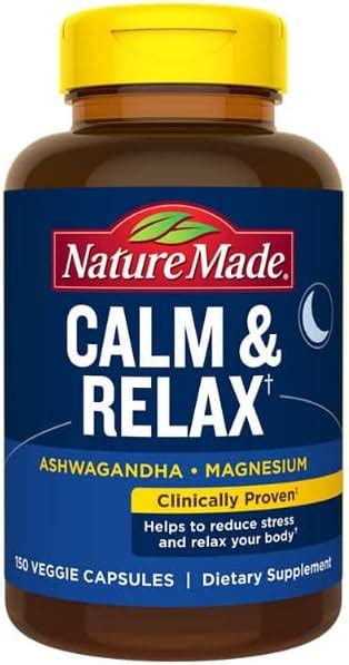 Nature Made Calm And Relax With 300mg Magnesium And 125mg