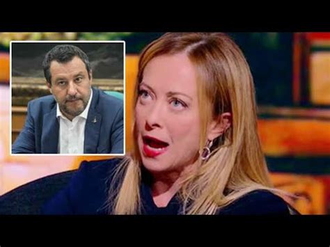 Salvini Vs Meloni Hanno Applaudito Mattarella E Mi Criticano La