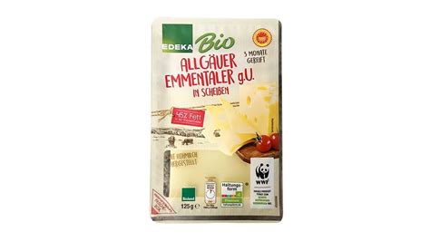 Edeka Bio Allgäuer Emmentaler in Scheiben Nah Gut Geyik Wolt