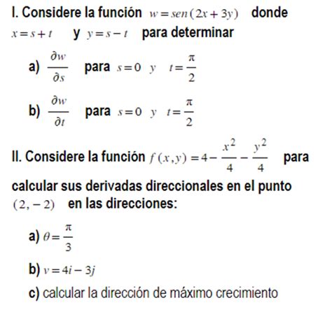 Solved I Considere la función w sen 2x 3y donde x s t y Chegg